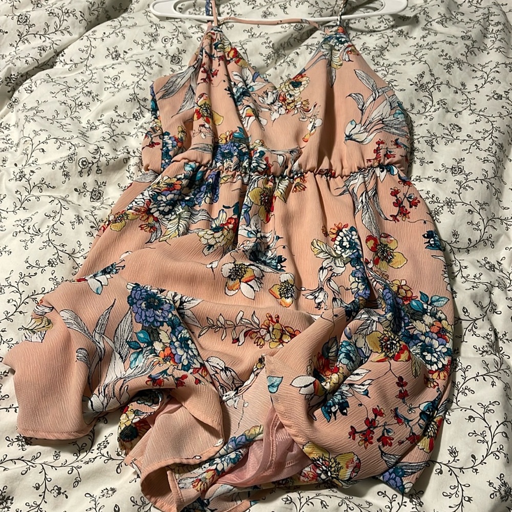 Lush pink floral sundress